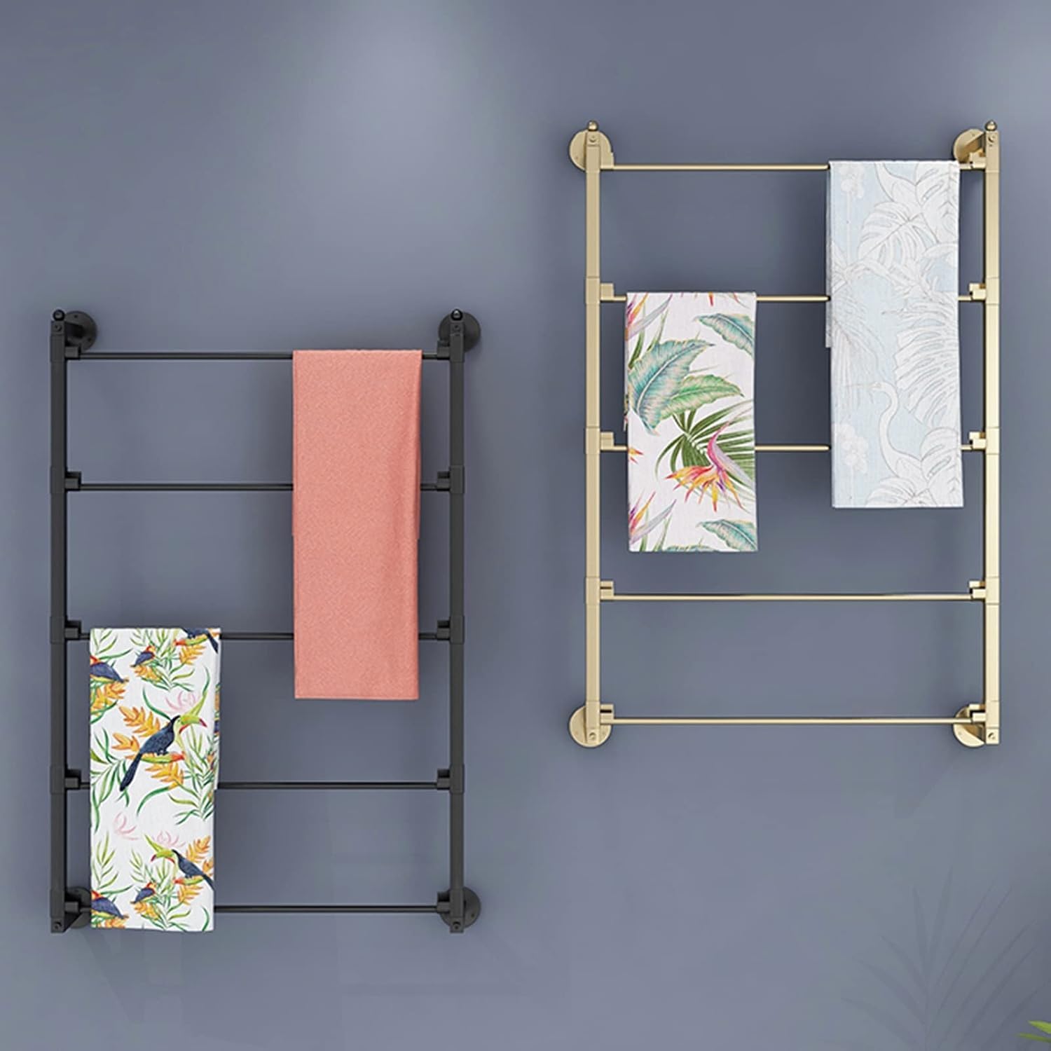 Wall Mount Shawls Scarf Towels Fabric Display Holder,Metal Ribbon Rack image 5