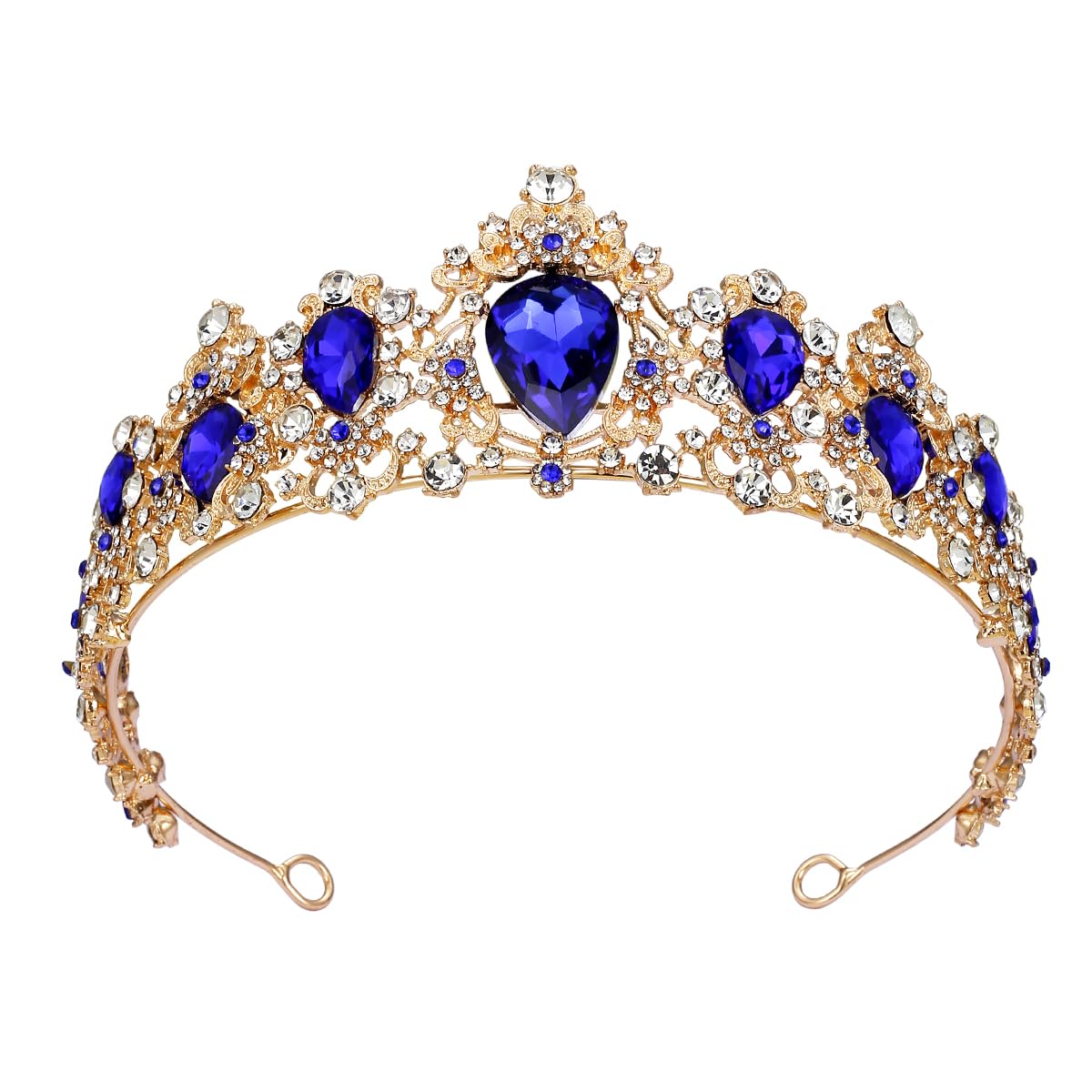 Decentraland Tiara de boda con diamantes de imitación de cristal para novia, boda, princesa, reina, coronación, fiesta de cumpleaños, corona de plata, niña y mujer, fiesta de carnaval, Plástico, Acrílico.