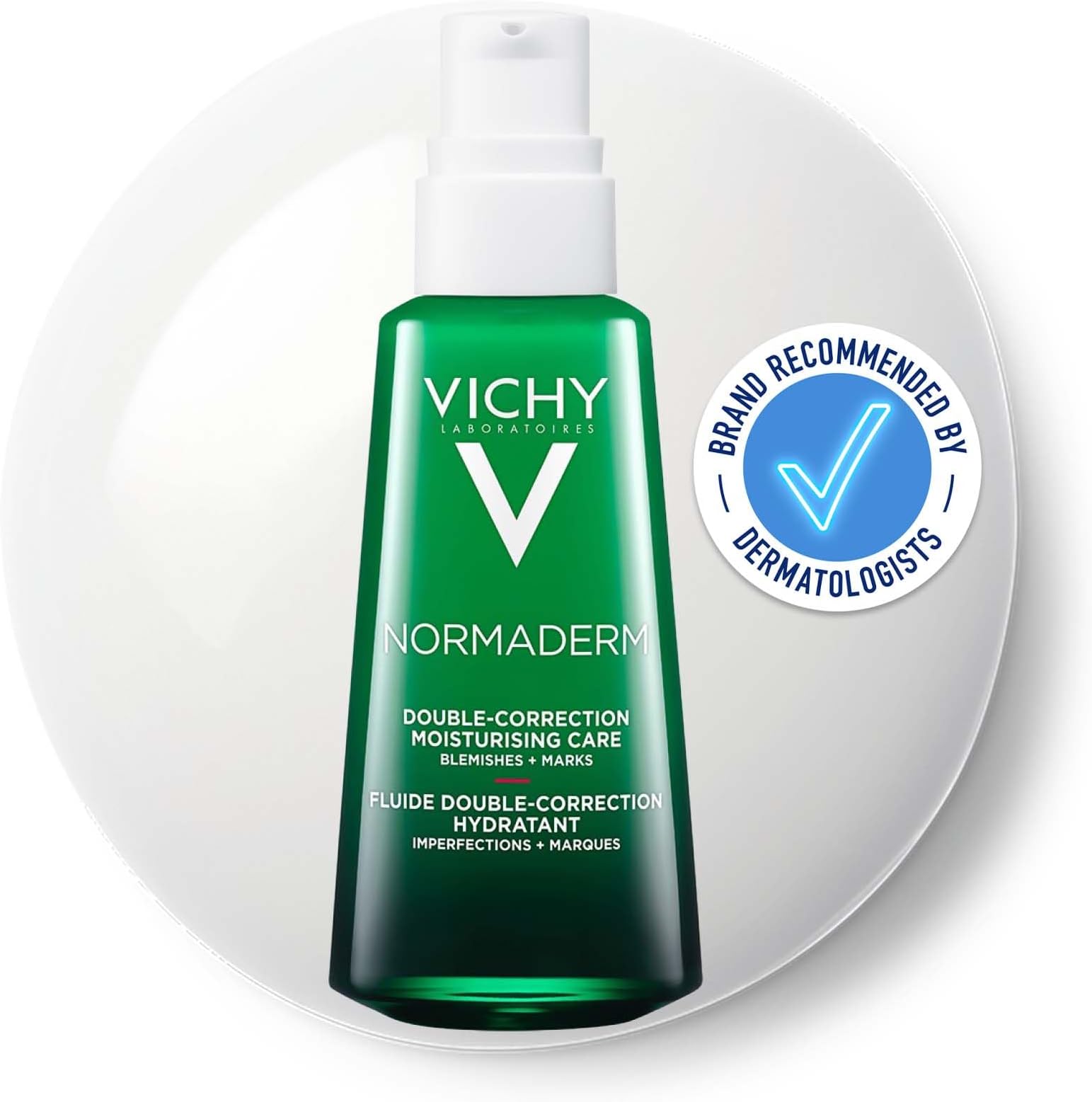 Vichy Normaderm Double Correction Moisturising Care, Targets Blemishes and Marks, With 2% Salicylic Acid 50ml