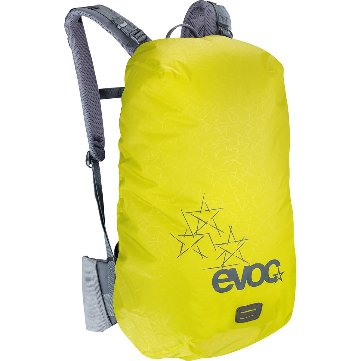 EVOC RAINCOVER SLEEVE, praktyczny pokrowiec przeciwdeszczowy na plecak (pokrowiec przeciwdeszczowy, pokrowiec na plecak, wymiary: 25 x 70 x 35 cm, waga: 70 g, pojemność: 25-45 l), Sulphur