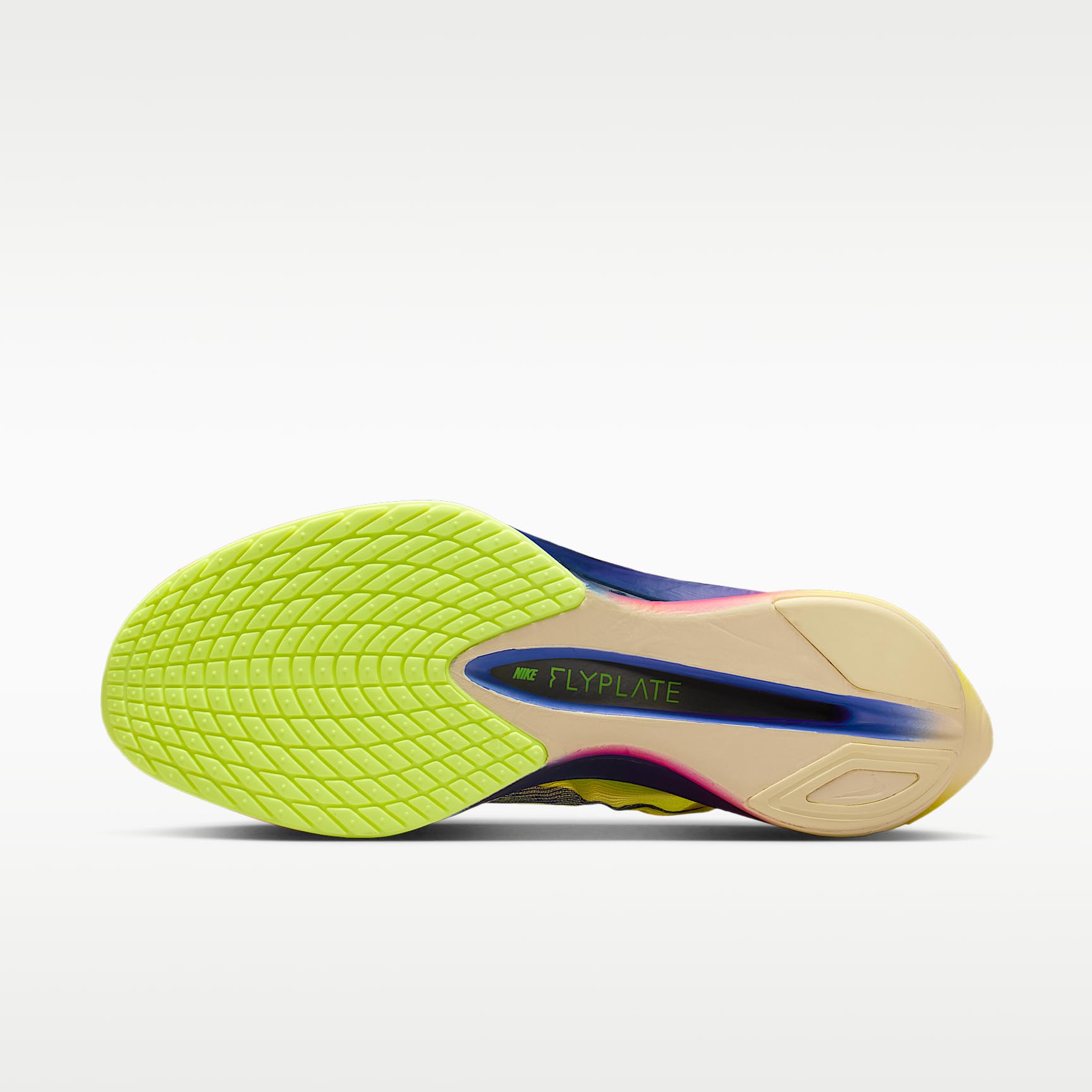 Nike Vaporfly 4 Herren Straßenrennschuhe (Citron Pulse/Laser Orange/Volt Ice/Indigo Burst)