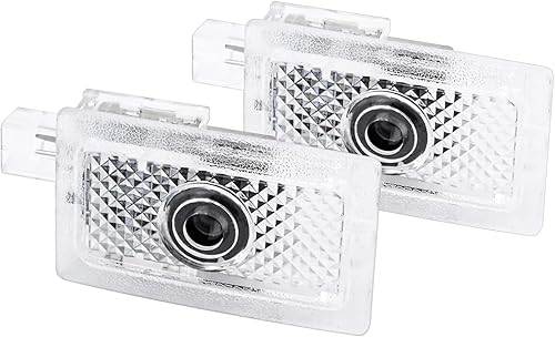 Miniatura 1 de Pherfy - 2 luces LED para puerta de automóvil proyector de charco LED que nunca se decolora accesorios de luz de sombra de bienvenida compatibles