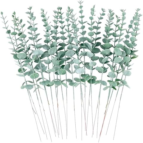 Ovtai Deko Eukalyptus, 20 Stück Deko Zweig Eukalyptus Cover