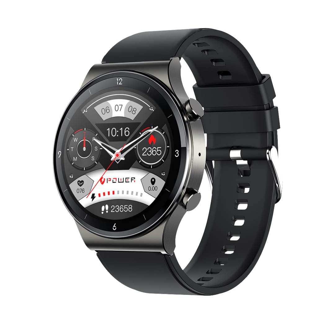 Abyx Montre Connectee Spark 2 - Appels Depuis la Montre - Stockage Musique Integre - Ip67 - Noir