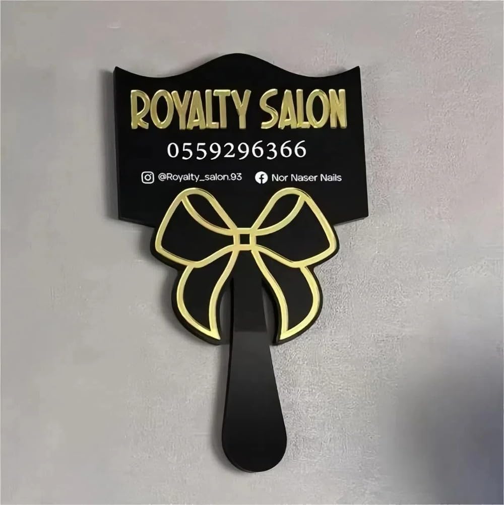 Hainadian Personalised Lash Mirror,lash Mirror for Eyelash Extensions,Custom Eyelash Mirror,lash Room Decor,lash Decor,lash Tech Supplies,Hand Mirror