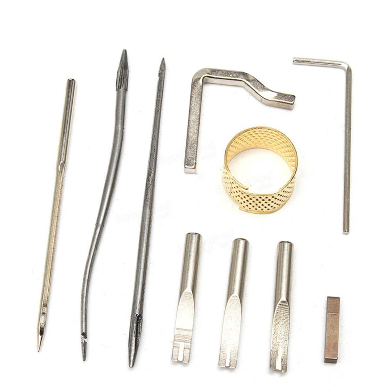 TEHAUX Kit Strumenti per Pelle Fai da Te 59 Pezzi per Cucito Manuale | Plastica e Metallo, per Riparazioni e Cuciture su Pellicce e Materassi, Set per Amanti del Fai da Te
