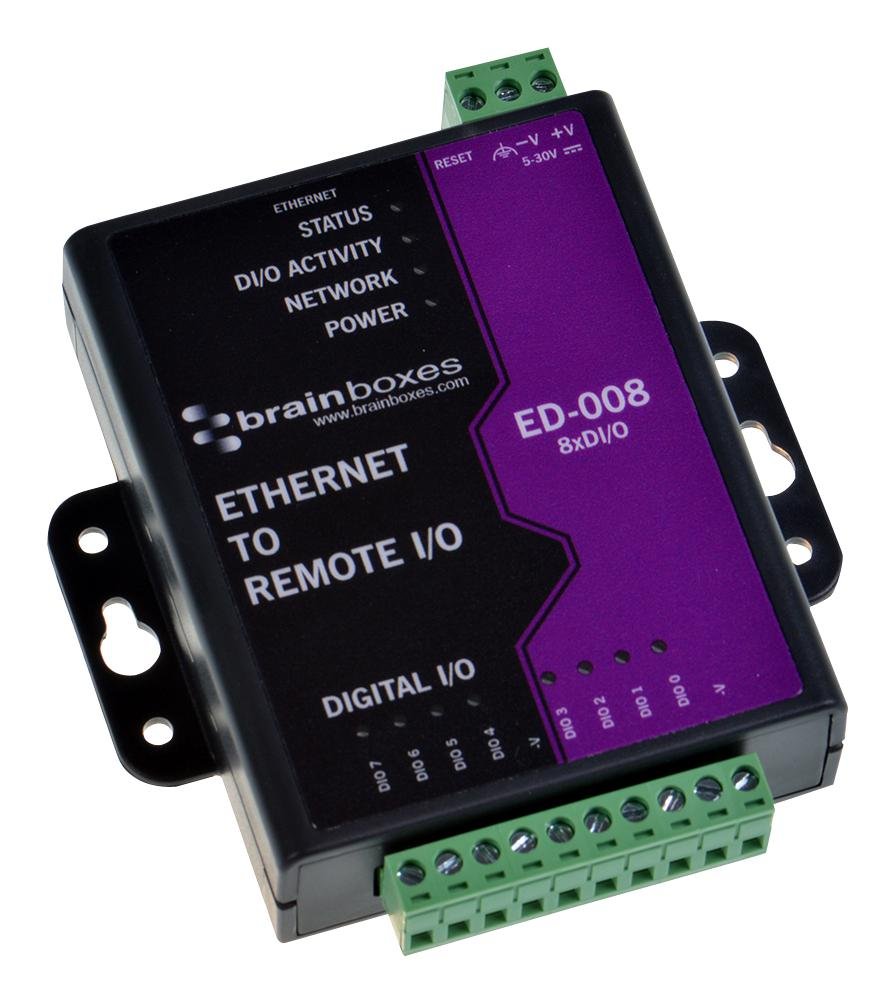 Module E/S, 8 ports numériques, 30 VDC, modules d'entrée/de sortie, Qté.1 | ED-008