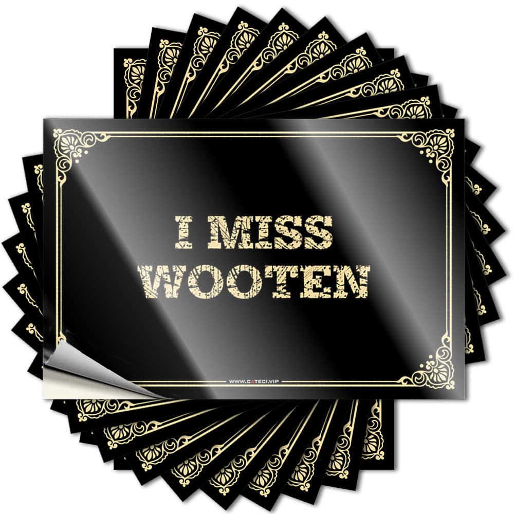 I Miss Wooten Southern Man Cave Decorations - Quote Window Removable Vinyl Decal(12X18CM)