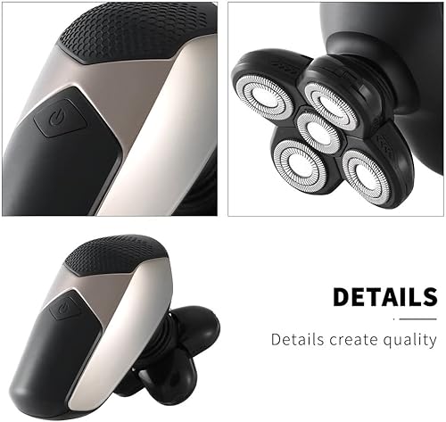 Miniatura 5 de Afeitadoras de cabeza para hombres calvos, maquinilla de afeitar eléctrica multifunción para hombres, afeitadora de calavera para cabeza calva,