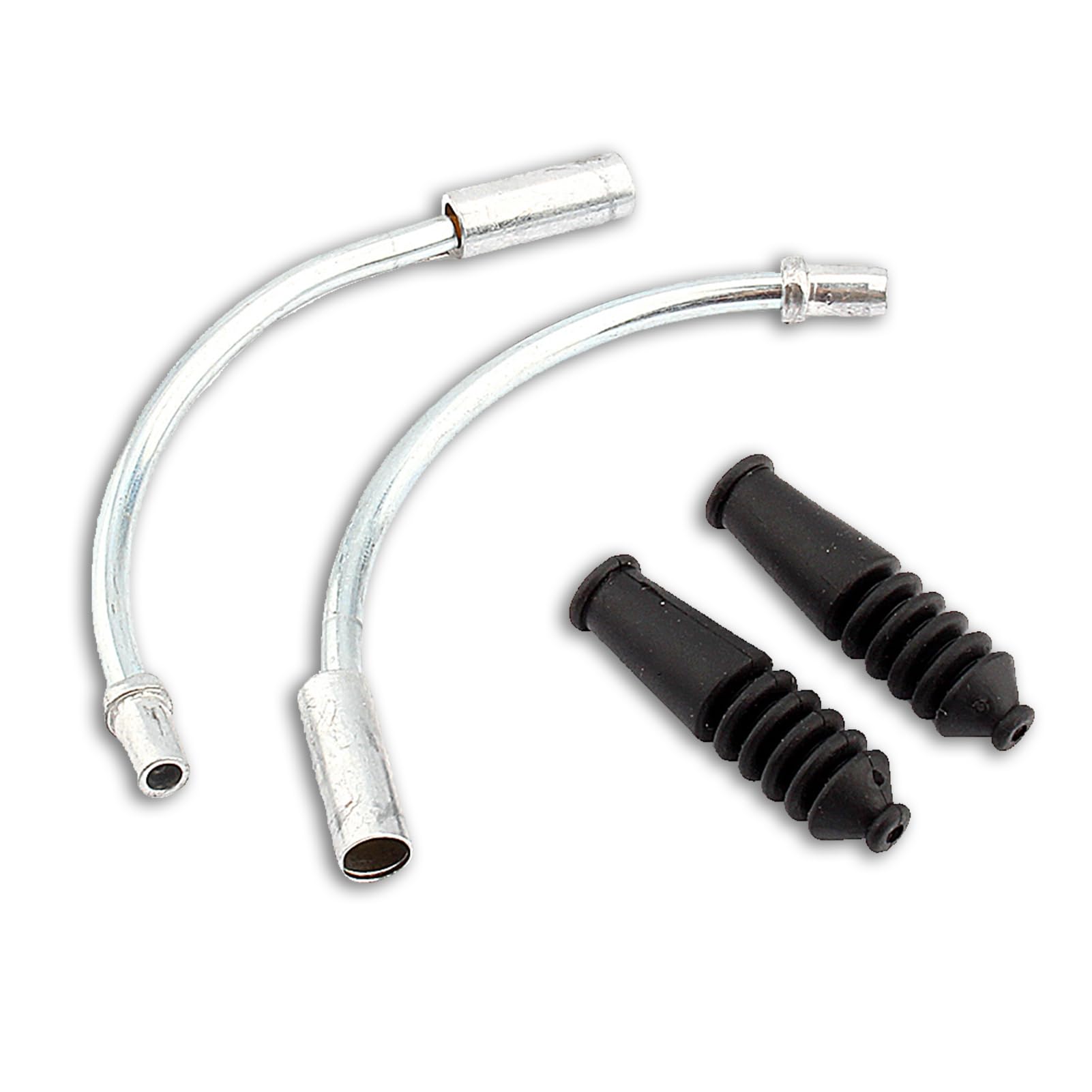 equlup Bicycles V Brake Hose, 110 Degrees Bend Mountain Bike Accessories Aluminium Alloy Brake Noodles Cable Wire Guide Pipe for Cycling Supplies