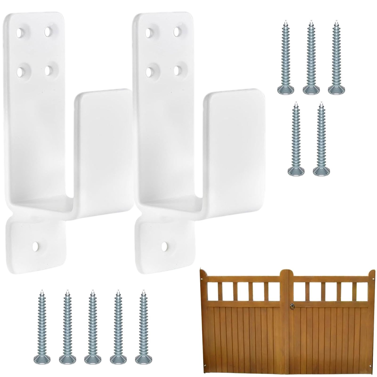 Renfort de porte anti-effraction : Lot de 2 supports de verrouillage en U métal