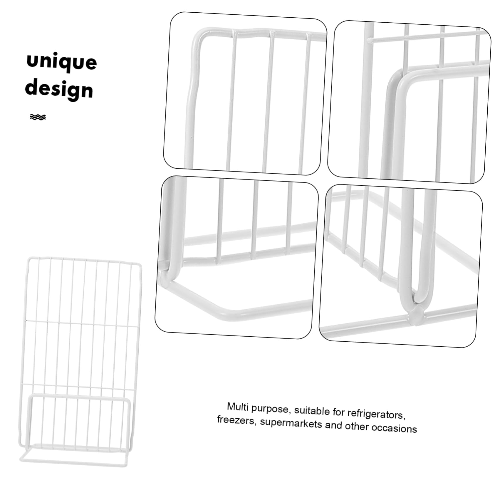 Mikinona Gefrierschrank-Trennwand Verstellbar 12.2 Zoll Breite X 11.4 Zoll Höhe Drahtteiler Für Flexible Gefrierfach Lagerung Und Ordnung Im Haushalt