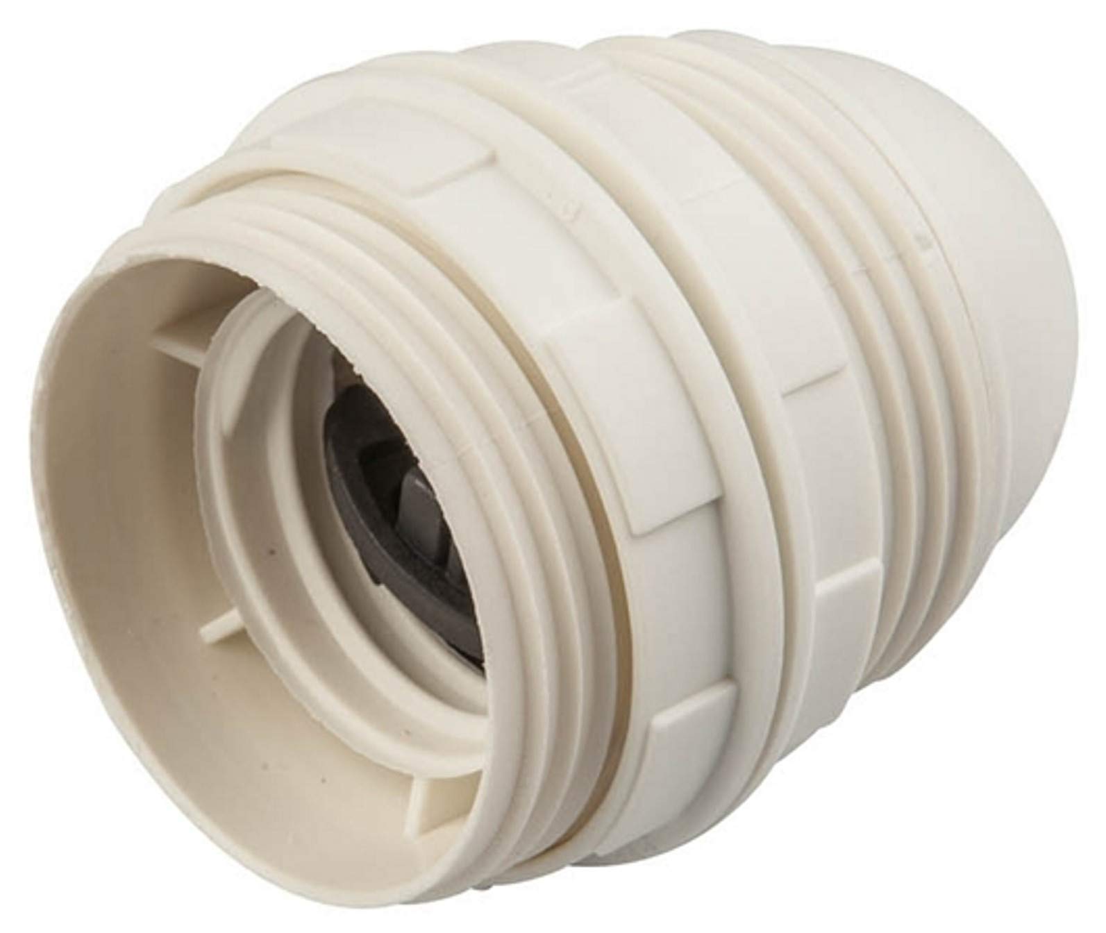 Produktbild von Poly Pool Lampenfassung E27 – 2 Zwingen, Gold, 250V, Messingkontakte – ENEC/IMQ Geprüft, Made In Italy