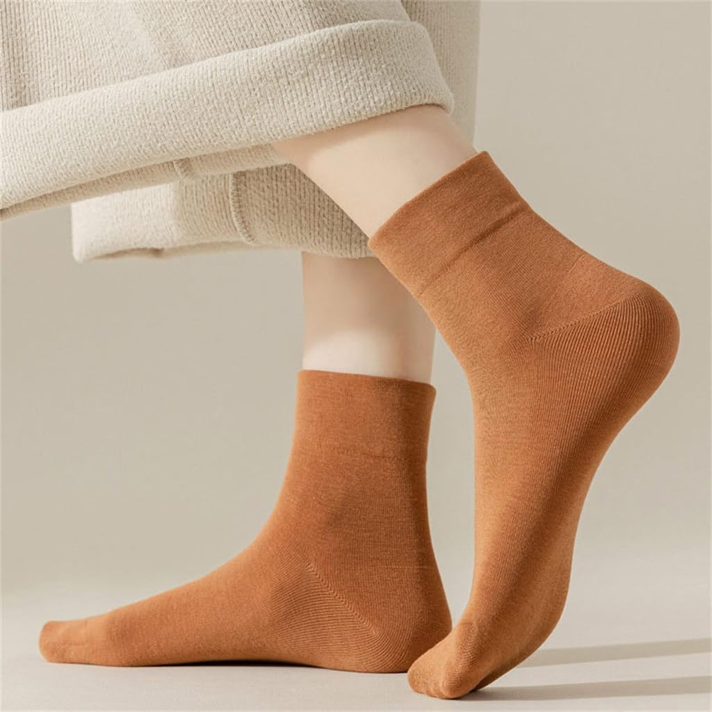 Female Socks with Mid Length That Do Not Tighten the Feet Have No Bones and Cannot Be Sewn Off
