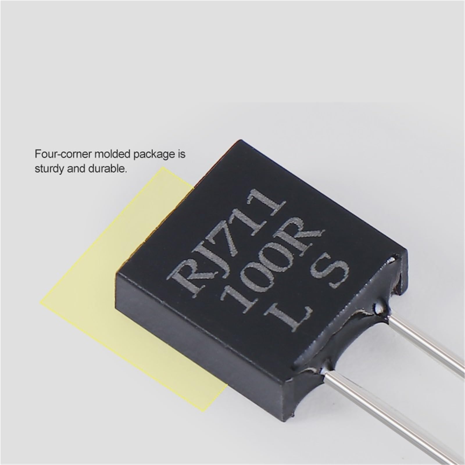 1 pz Resistenza a bassa temperatura ad alta precisione RJ711 0,25 W 0,5 W 1 W Resistenza di potenza di campionamento standard in lamina metallica da 1 Ohm a 500 K Ohm 0,01% 5 ppm(0.5 Watts,500 Ohms)