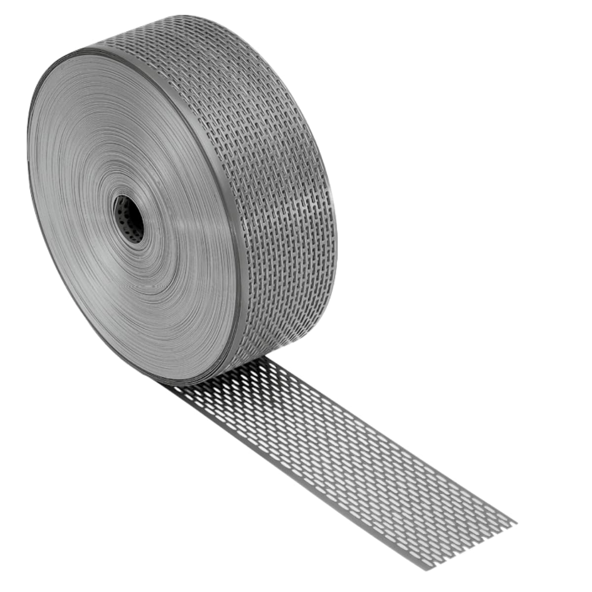 Alu-Traufgitter 60m - Schwerlast Nagerschutz & Vogelschutzgitter für Dach - Aluminium Natur Traufenlüftungsband - Marderabwehr Schutzgitter Lüftungsgitter Lüftungsband (80mm breit)