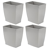 Vista 27 de iDesign - Basurero rectangular de plástico para spa, cesta de basura para baño, dormitorio, oficina en casa, dormitorio, universidad, 2.5 galones