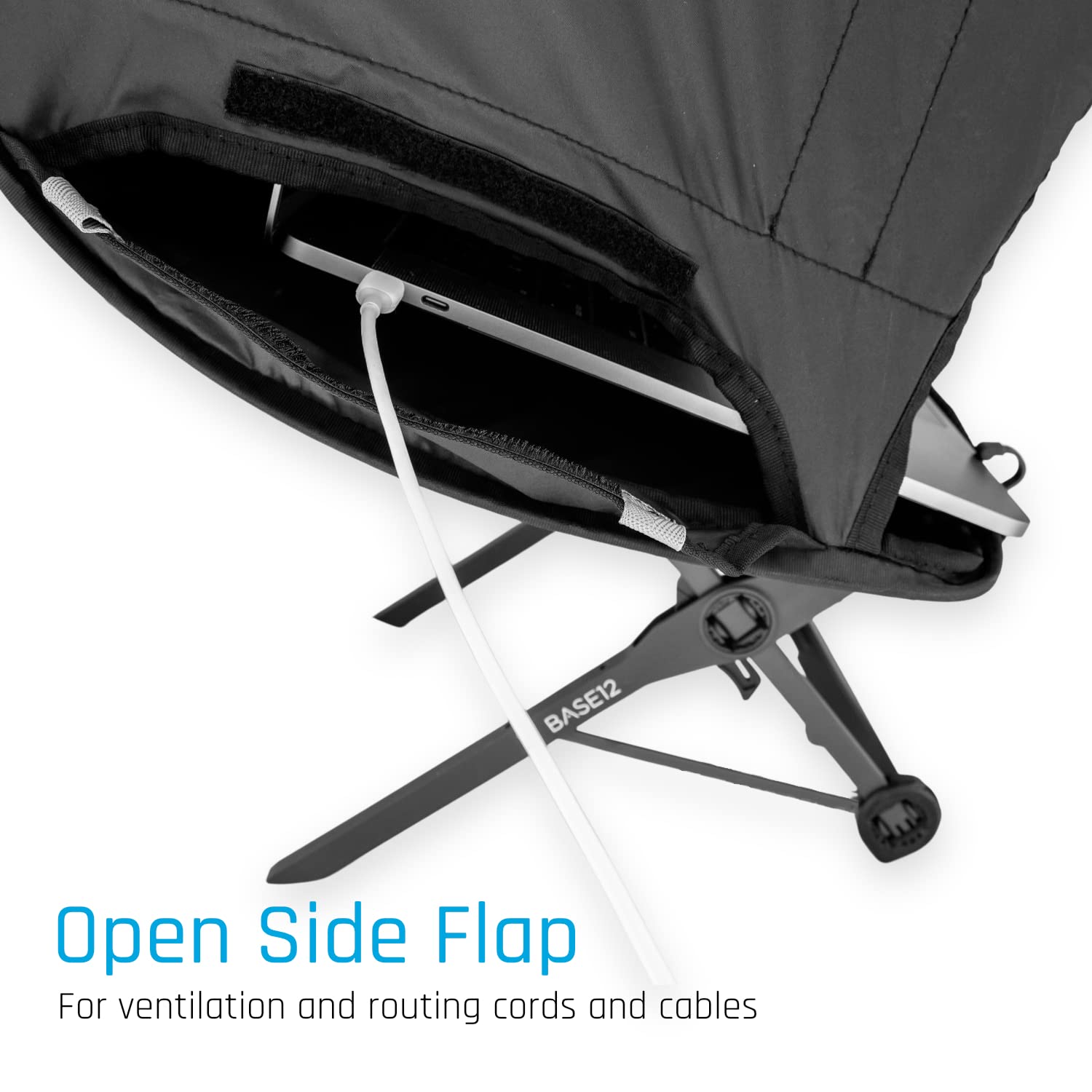 BASE12 Parasol para portátil al aire libre, plegable y portátil, protector de pantalla antirreflejos para portátiles, tabletas y teléfonos inteligentes