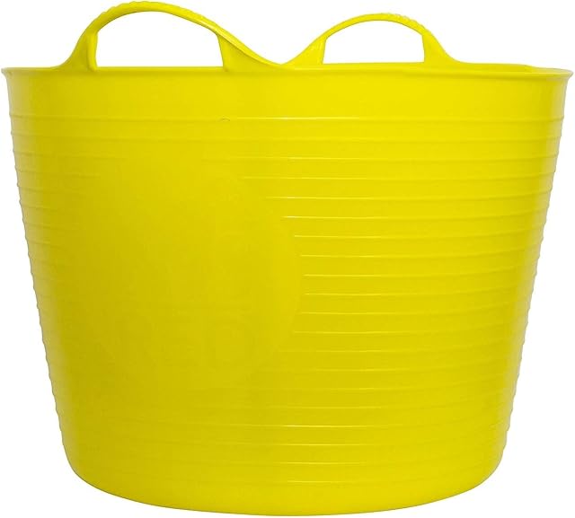 G/ROD Gorilla Tubs GORTUB42 Muck Buckets and Builders Tubs, Yellow, Large