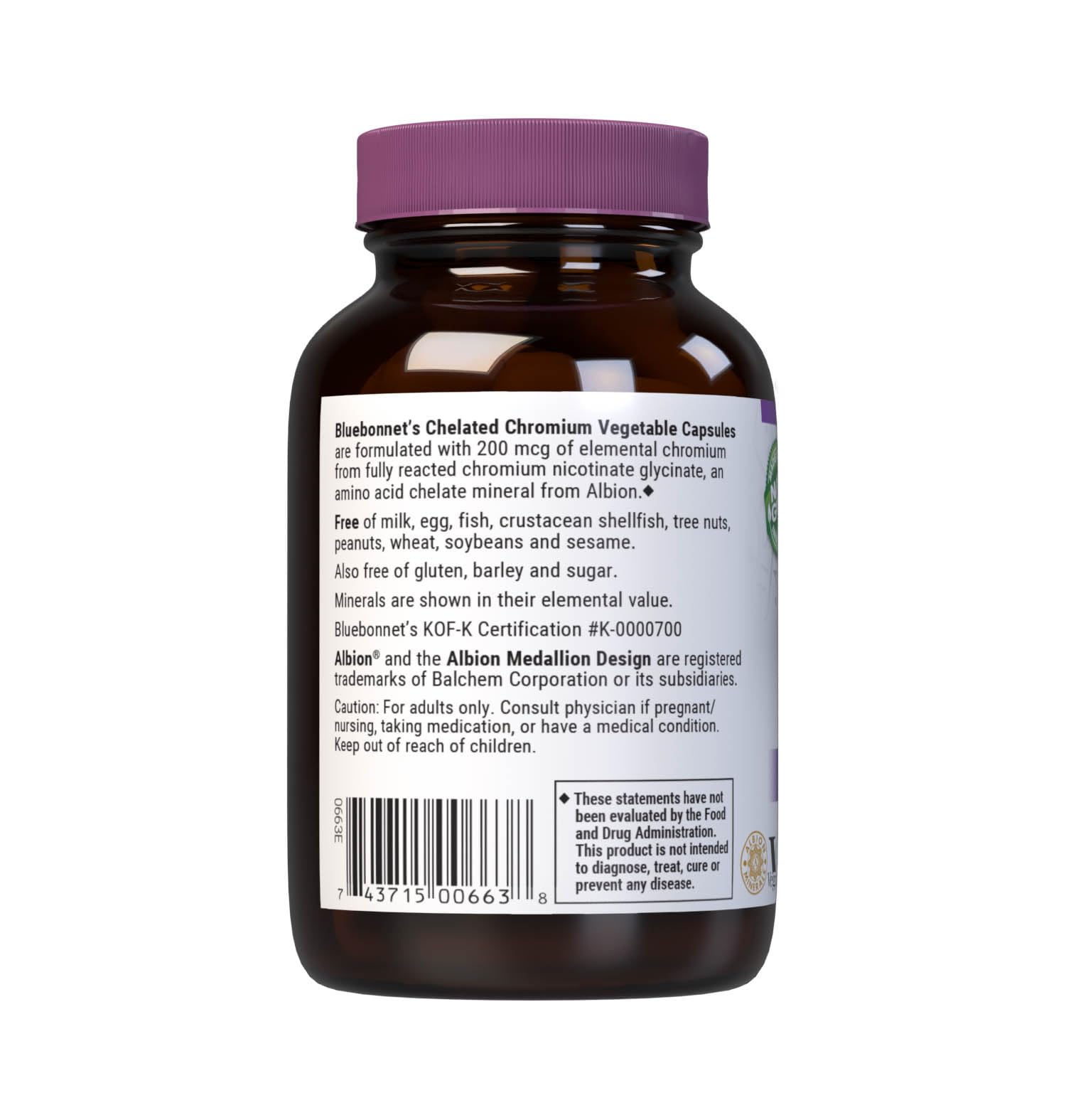 Bluebonnet Nutrition Chelated Chromium, 90 Vegetable Capsules — Amazon image 3