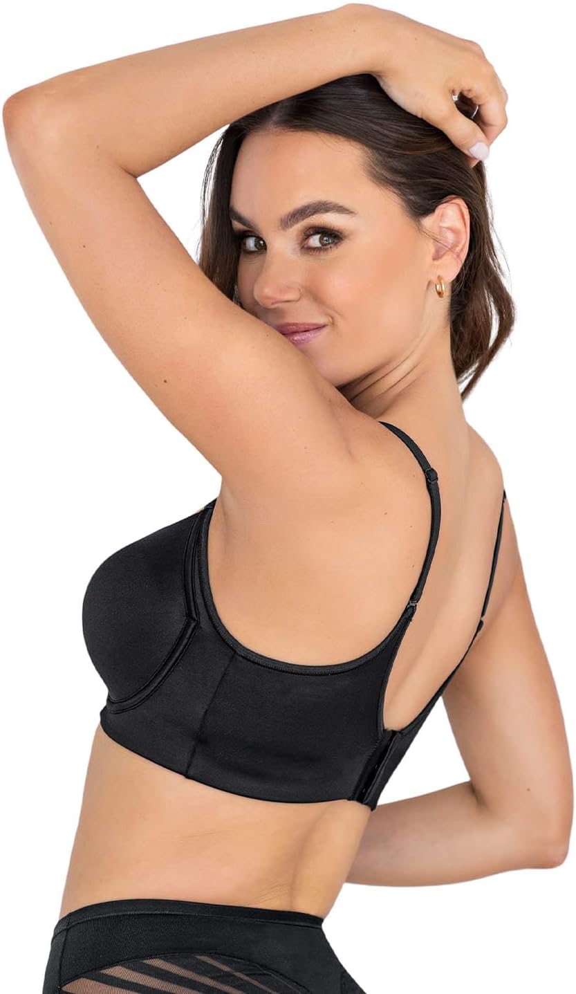 Leonisa Total Embrace Supportive Contouring Bra with Underwire Back Smoothing Bras for Women - Image 2
