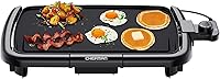 Chefman 10x16 Inch Electric Griddle Nonstick Flat Top Grill - Removable Temp Control, Dishwasher Safe, Drip Tray for Easy Clean