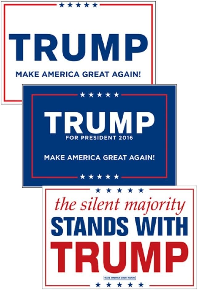 Donald Trump For President Republican Make America Great Again! Signs & Posters Set of 3