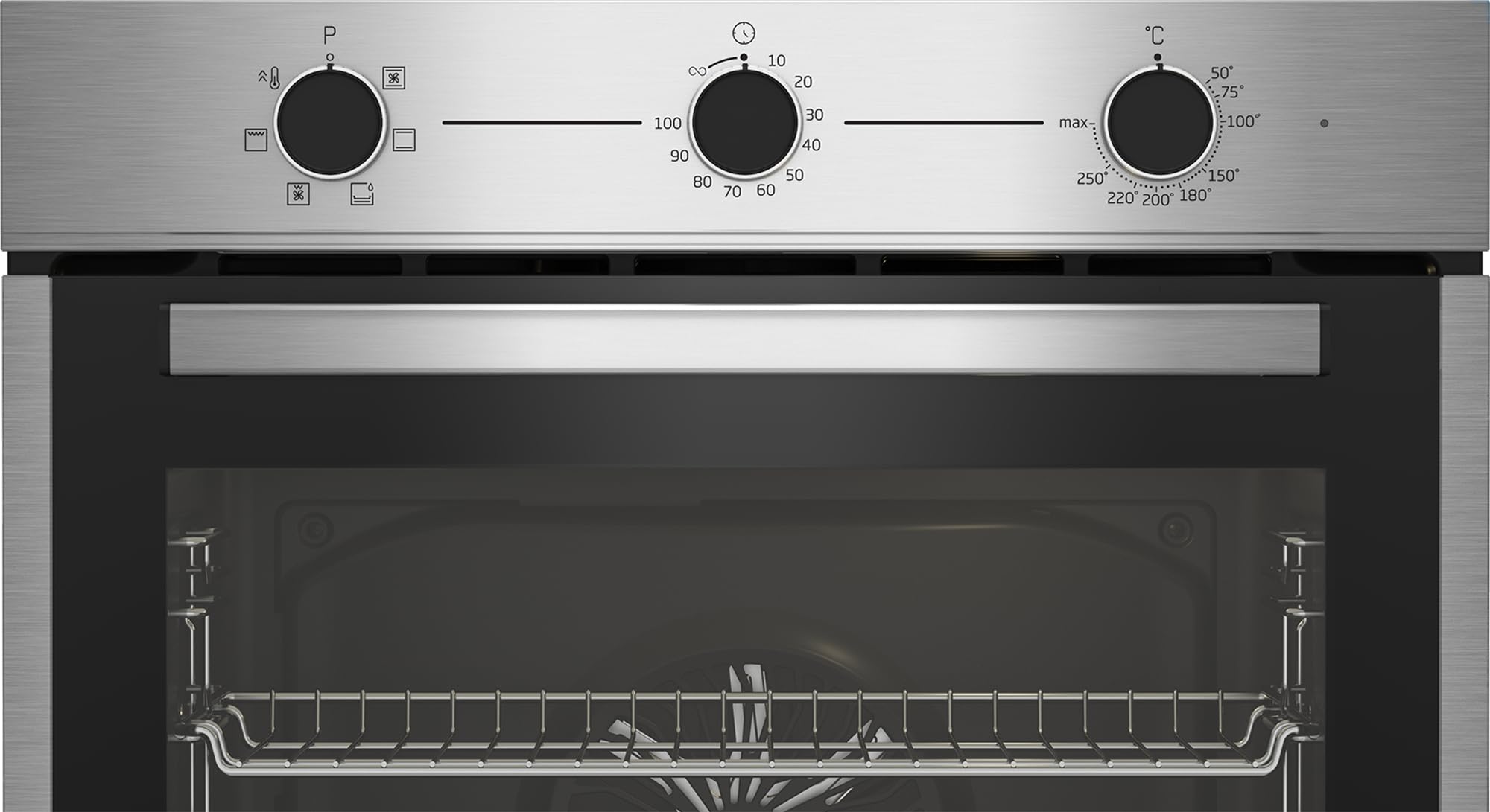 BBIE14100X FORNO 72LT MULTI6 A 3MANOPOLE INOX HIDROCLEAN