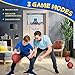 HopeRock Indoor Mini Basketball Hoop for Kids, Basketball Hoops Over The Door with LED Lighting, Mini Hoop with Scoreboard & 3 Balls, Basketball Toys Gifts for 5 6 7 8 9 10 11 12 Year Old Boys Girls