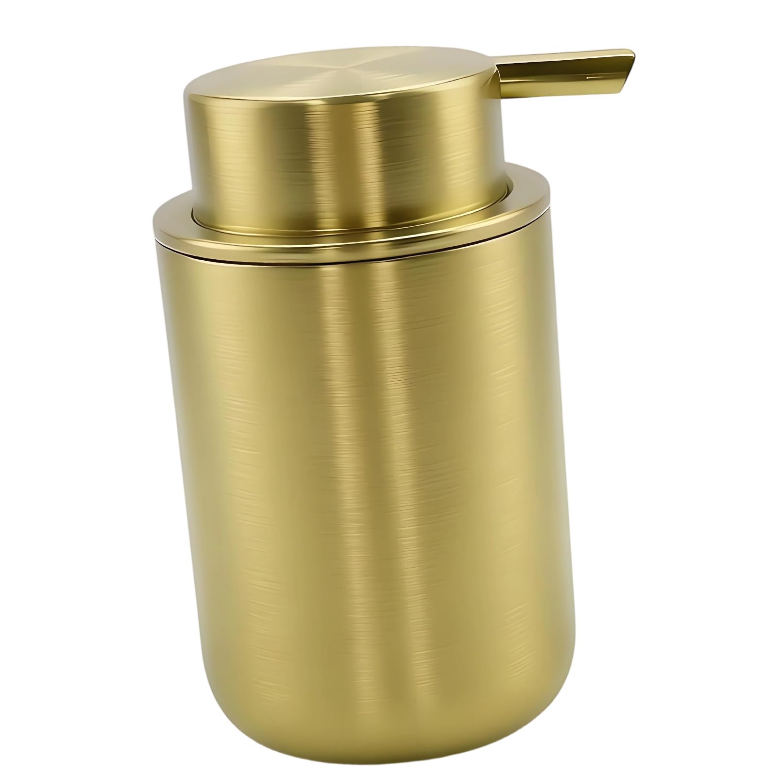 Cazstyk Gold Stainless Steel Soap Dispenser Refillable Lotions Dispenser Liquid Container For Modern Homes And Restaurants Enduring Refillable Lotions