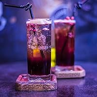 Vista 4 de ALINK 200 popotes flexibles de plástico negro para beber, 10.3 pulgadas, extra largas, desechables, extensibles, flexibles, para fiestas