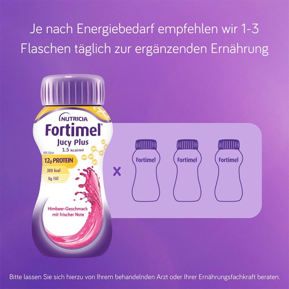 Fortimel Jucy Plus Himbeere Frische Note 4X200 ml