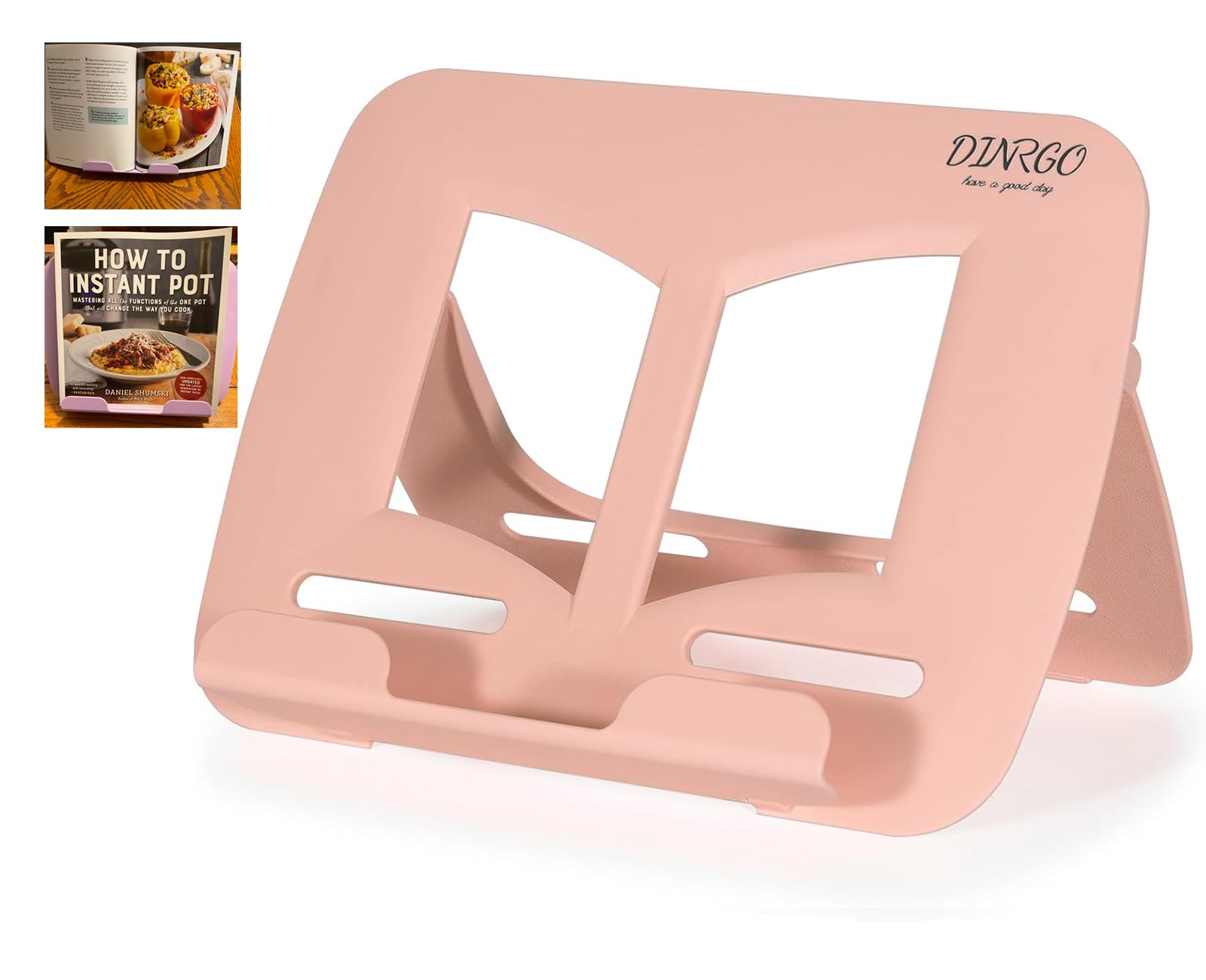 Portable Book Stand Book Holder Book Rest for Kids Reading Hands Free Cookbook Holder Textbook Stands Music Stand Children's Christmas Gifts Beach