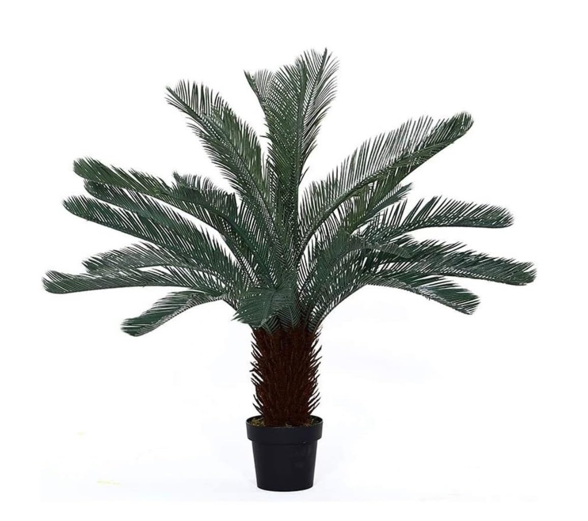 SWENEEN Indoor Artificial Trees Artificial Plant For Indoor Outdoor Fake Plants In Pot For Home Office Perfect Housewarming Gift Artificial Tree,130Cm,110 cm