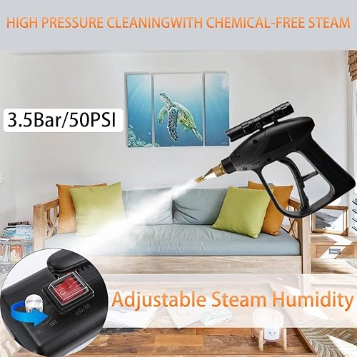 Miniatura 3 de Limpiador de vapor de mano de alta presión para limpieza de automóvil vaporizador de automóvil máquina de vapor eléctrica portátil uso doméstico