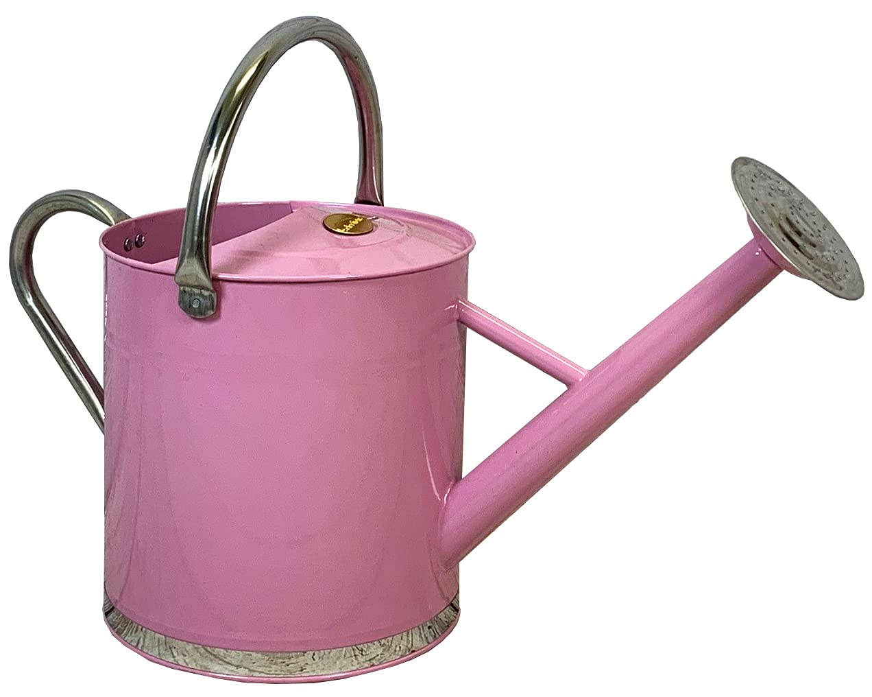 Selections Pink & Chrome Colour Metal Watering Can (9 Litre)