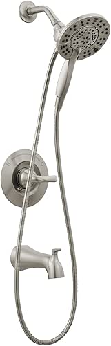 Delta Arvo 14 Series Brushed Nickel Bathtub Shower Faucet Set