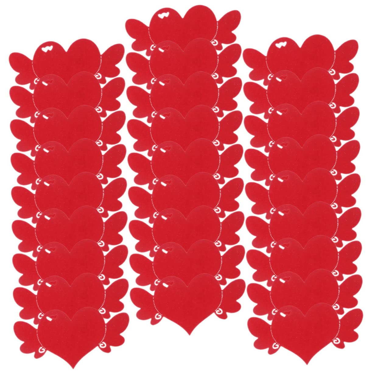 STOBOK 2 Set di Biglietti di Auguri A Forma di Cuore per San Biglietti di Ringraziamento Biglietti di Auguri in Carta Bianca 100 Pezzi*2