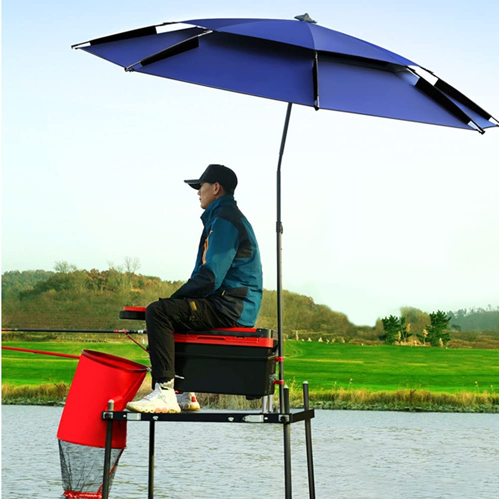 Sombrilla de Playa Plegable con Ancla de Arena y Bolsa, protección UV Parasol Grande, inclinable ventilación 200 CM - 260 CM paragua de Pesca (Size : 200CM/6.5ft)