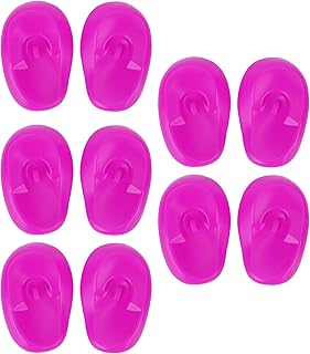 Capa De Ouvido Para Tintura De Cabelo, Protetores Auriculares Profissionais Leves De Silicone Para Salão De Cabeleireiro Em Casa Chuveiro 10 Peças