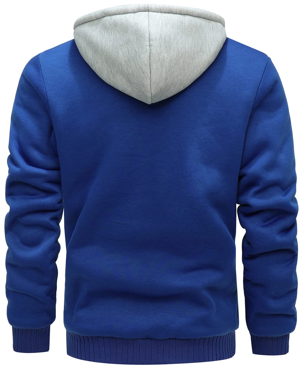 Felpa Uomo con Cappuccio Invernale, Felpe Pile con Cappuccio di Spessore, Hoodie con Cerniera Integrale