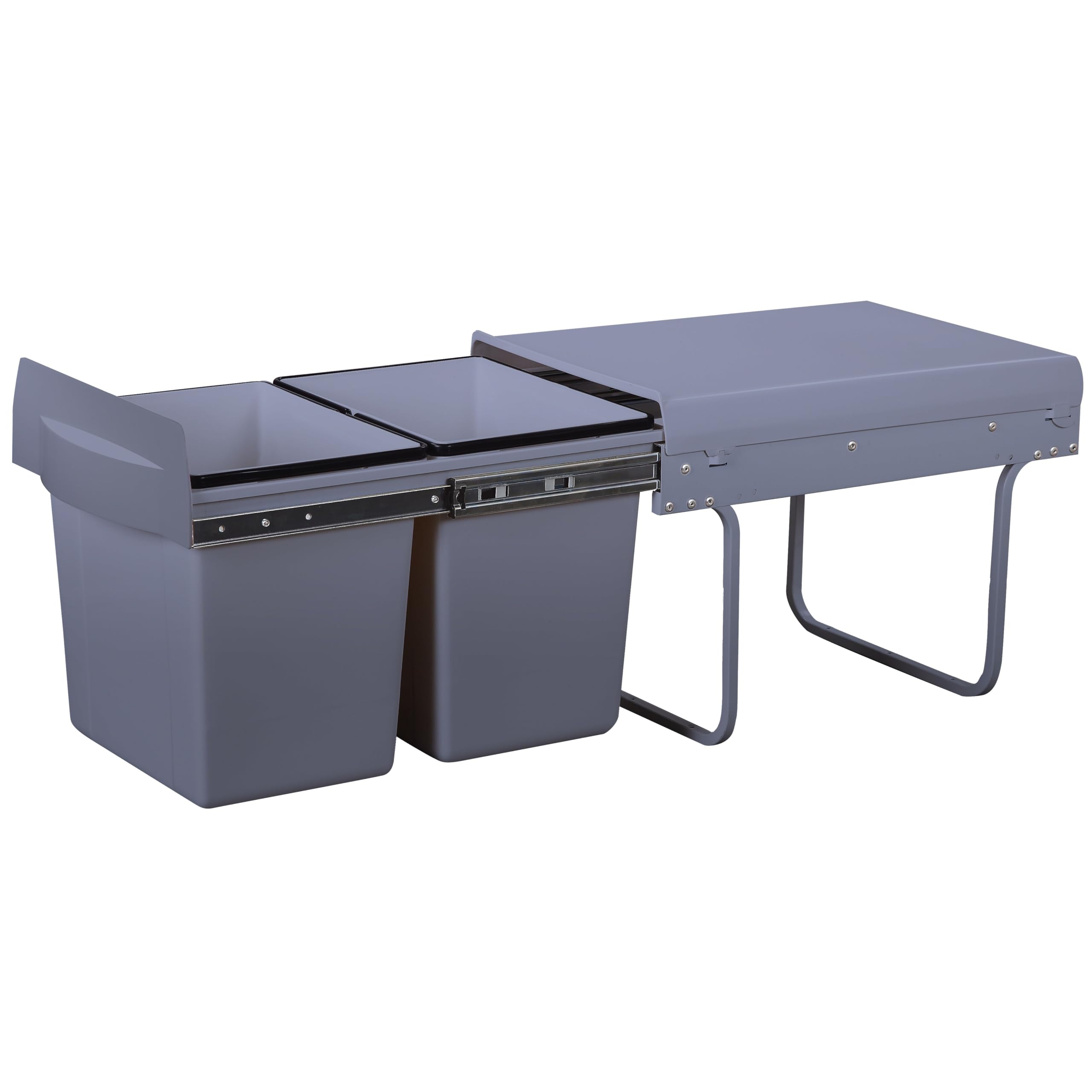 KITCHEN MOVE Pattumiera da Cucina a Pedale Basico Chic cilindrico 30L Urban Rosso Bordeaux Opaco in Acciaio Inox con Secchio, Inossidabile, 29 cm