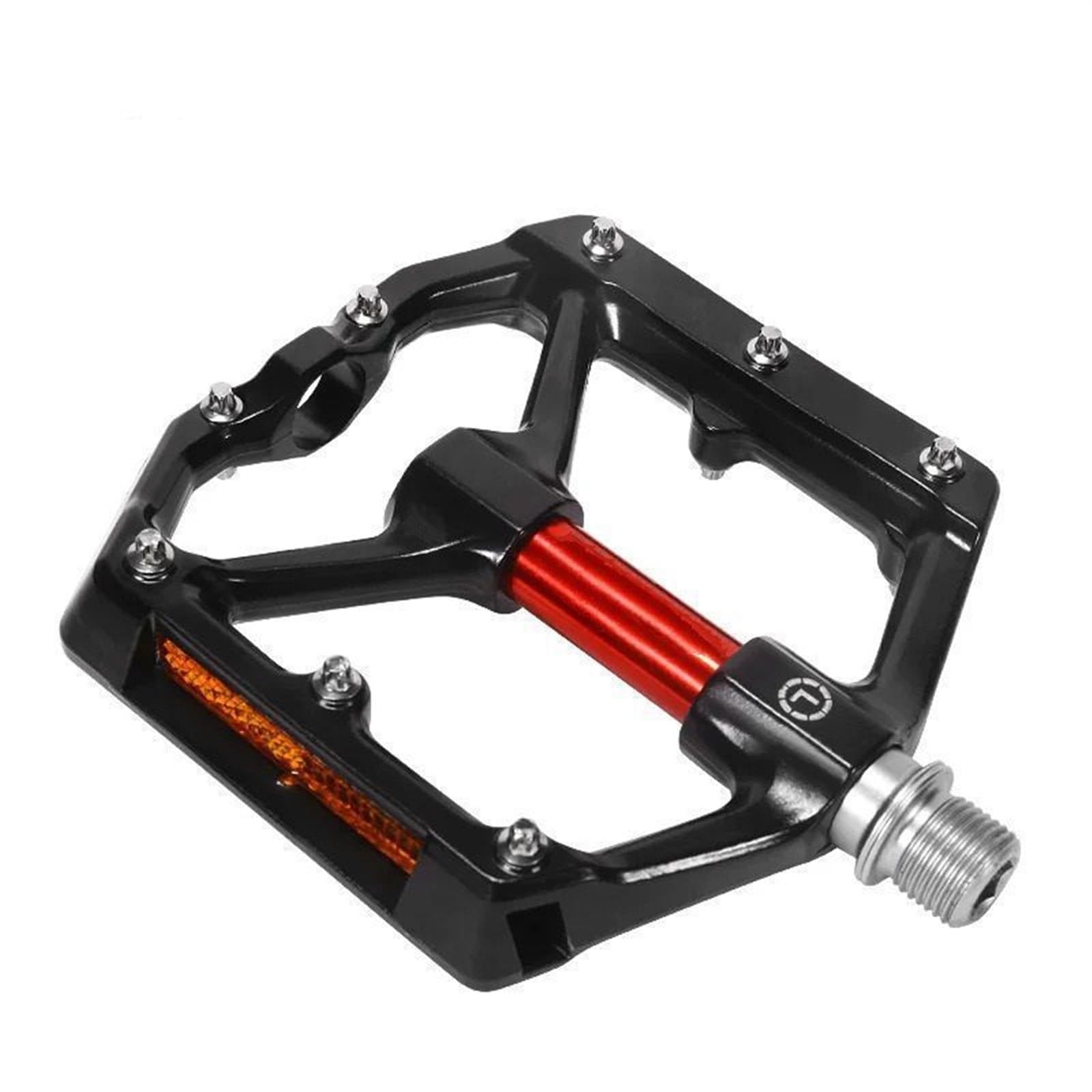MKBHD Odblaskowe pedały rowerowe Ultralekkie uszczelnione łożyska Pedały szosowe BMX MTB Antypoślizgowe wodoodporne pedały rowerowe(MZ-930 Black gray)