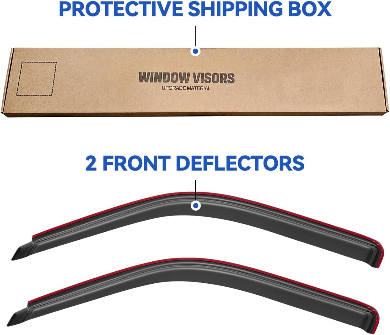 Window Visors Rain Guards Shield for 1991-2000 Ford Explorer, in-Channel Window Vent Wind Deflectors Visors Shades for 2001-2003 Ford Explorer Sport, 1991-1994 Mazda Navajo