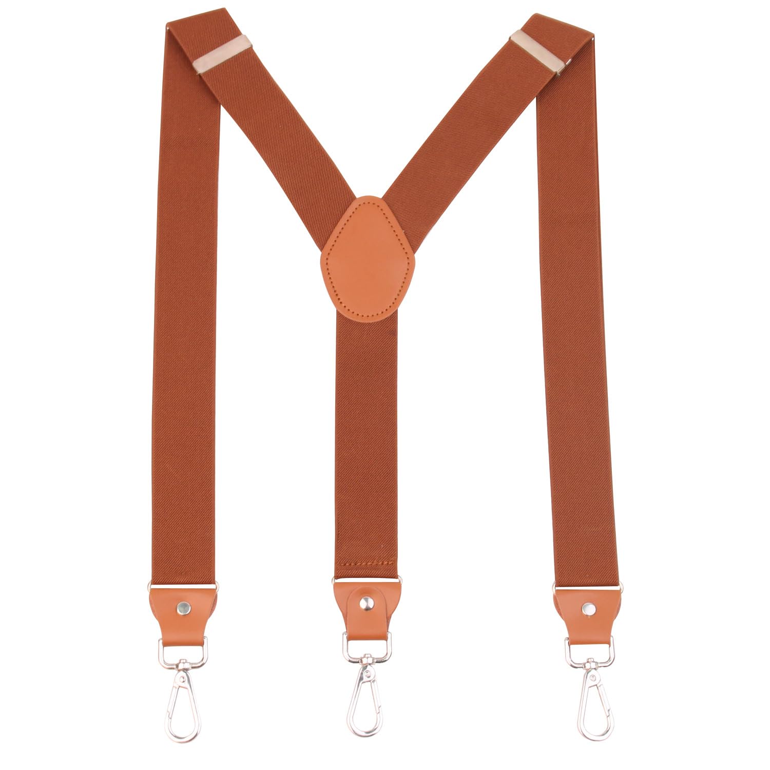 fensir Adjustable Leather Suspenders with Metal Hooks for Men and Women Durable Elastic-picture-42