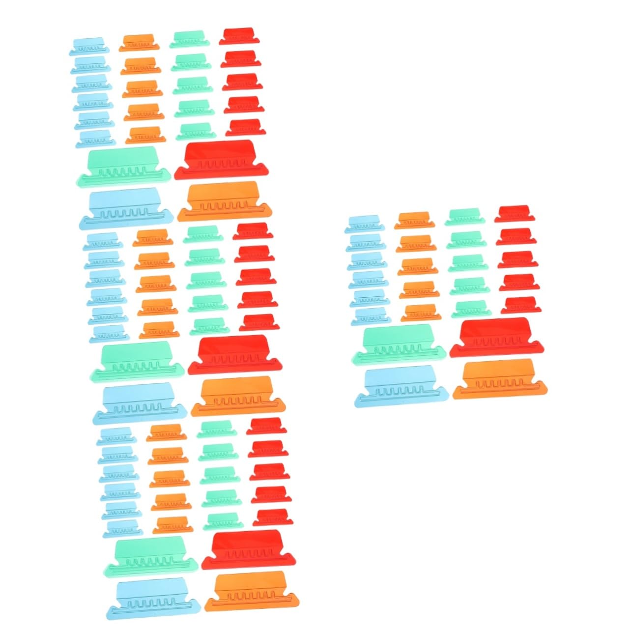 DOITOOL 4 Set Etichette Per Sospese Colorate Con Inserti Trasparenti Per Organizzazione Ufficio E Casa Facili Usare E Riutilizzabili Per Classificazione Documenti 40 Pezzi * 4