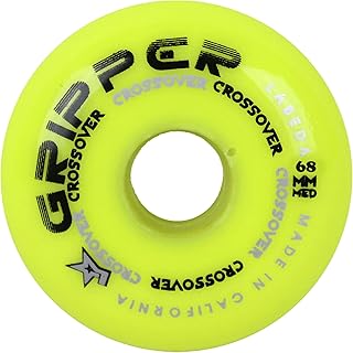 Labeda Roller Hockey Wheel Gripper Crossover Medium 80A Yellow 68mm