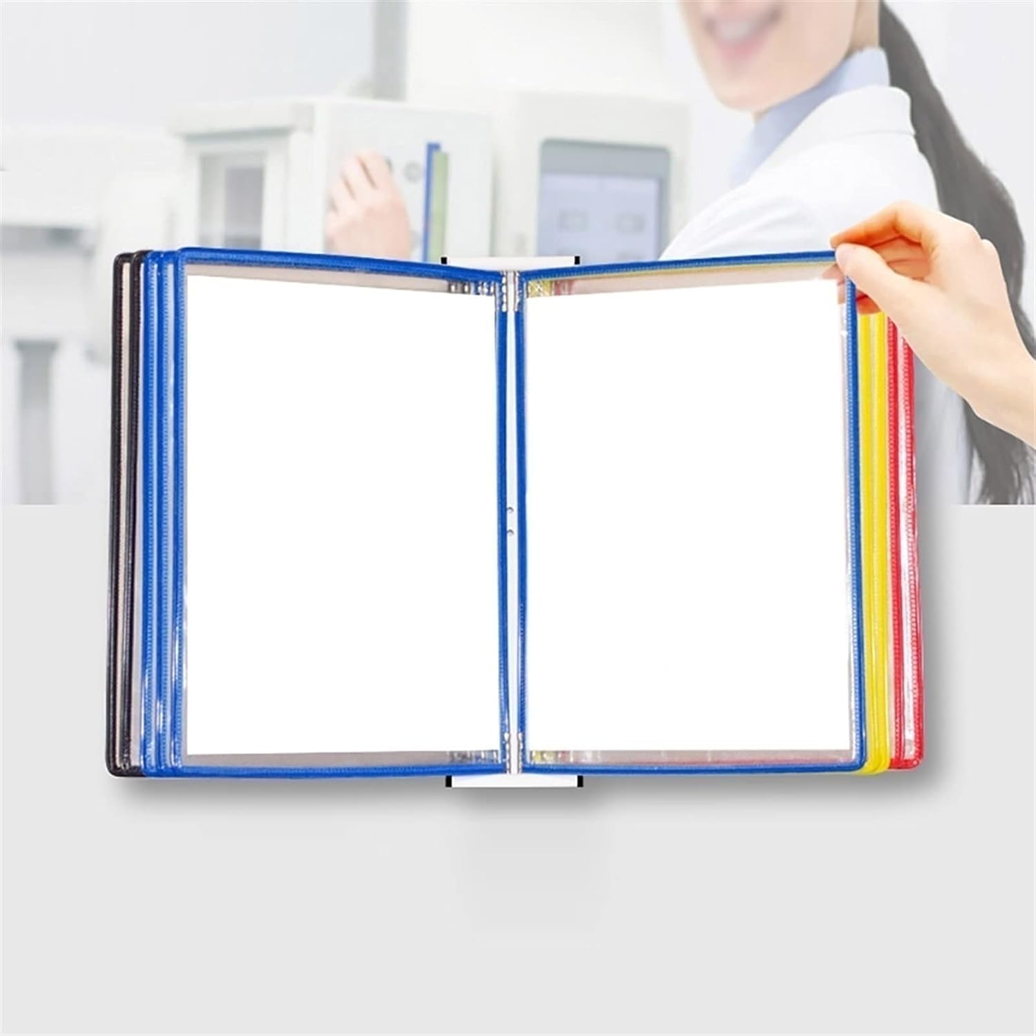 Portadocumenti A4 da parete multicolore(Black)