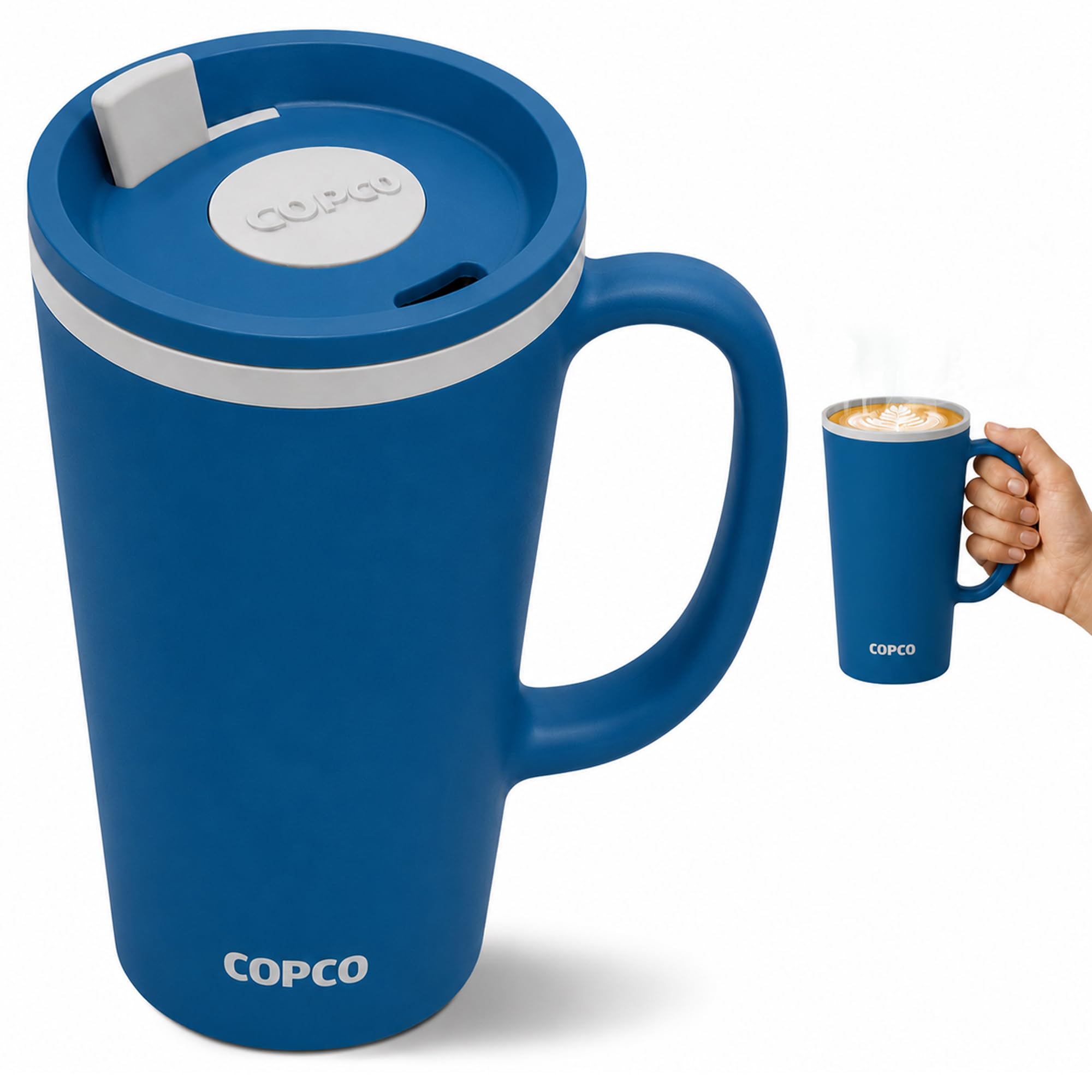 Amazon.com: Copco Cone Cone Desk Mug - Blue 16 Oz : Home & Kitchen