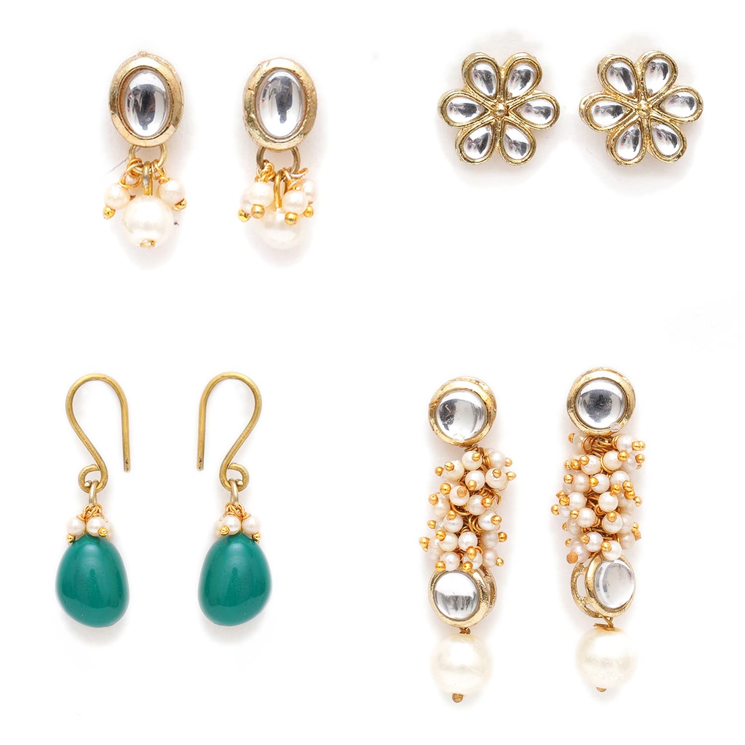 See full amazon price history chart for Karatcart Set of 4 Handcrafted Kundan Earrings Combo for Women (33010371) Karatcart Set of 4 Handcrafted Kundan Earrings Combo for Women (33010371) (B0BFRSJ7Y9) Amazon Price History, Amazon Price Tracker